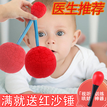 Baby vision training Red ball 0-3 months Newborn baby vision tracking Red soft cloth ball toy 1 year old