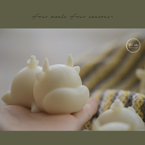 Bull fourmeals designer shop scented candle gift box creative ornaments Zodiac birthday gift