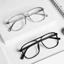 Pilot ultra-light tr myopia glasses male anti-radiation anti-blue light degree Net red tide computer flat frame