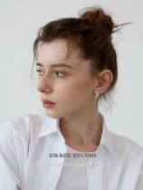 G S Small Carols Metal Wind Delicate Fun Horn Bag Earrings Small Crowdsourced Casual Commuter Jayoins Wind Earrings