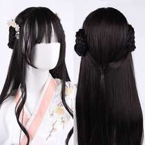 Hanfu wig female full-length costume Hanfu skirt jacket skirt girl wig headgear antique style hair set