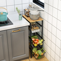 Drawer Kitchen Vegetable Shelving Ground Type Multilayer Vegetable Basket Fruit Domestic Vegetable Shelf Containing Basket