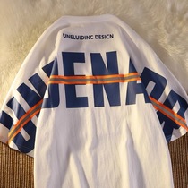 Ancient feeling Girl short sleeve T-shirt female loose Korean version of ins Tide Street wind port flavor hiphop fried street half sleeve shirt