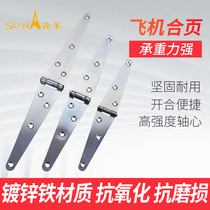 Senslai thickened heavy-duty triangle folding Aircraft Hinge industrial machinery equipment cabinet hardware accessories