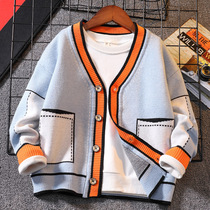 Childrens clothing boy autumn clothing sweater 2021 New CUHK Tong Chun Autumn-style cardio-hoodie hooded jacket tide