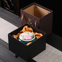 Tea gift box empty box half catty Black Tea Green Tea White Tea big tea box empty high grade box small ceramic jar