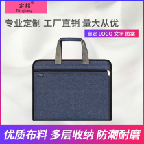 Set Bang Hand Canvas Zipped file bag File bag Oxford cloth kit Custom printed handbag briefcase briefcase