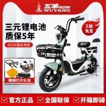 New Wuyang electric car New national standard electric bicycle long-distance running lithium small lightweight parent-child travel battery car