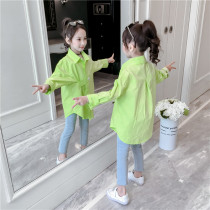 Girl Shirt Spring Autumn section Long sleeves 2022 New blouses CUHK Scout Han version of the Long Lining Jacket Tide