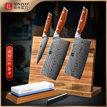 Letter kitchen knife Damascus steel kitchen knife set Chinese dish knife set cut combination knife kitchen knife