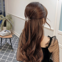 Korean pearl diamond hairpin female net red summer 2021 new hairpin back of the head temperament small clip hair accessories
