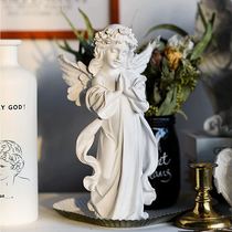  European and American retro old angel girl decorations characters resin small ornaments creative home living room decoration gifts