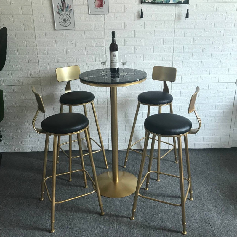 Bar table home Nordic bar table and chair bar table small round table coffee bar high dining chair