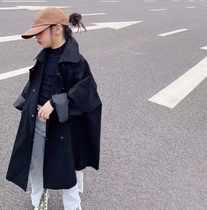 Korean childrens windbreaker 2021 autumn clothes new boys and girls fashionable long coat