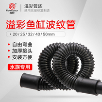 Three-centile corrugated hose aquarium hose fish tank connected to the water pump lower sewer pipe is resistant to bending and not knotted PVC pipe