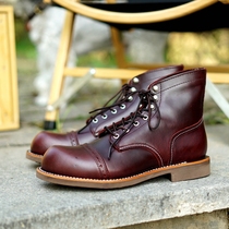 8012 Bloc carved umbrellas paratroopers boots male Goodyear technique Short boots Retro Inrentide Martin boots Mens Desert Boots