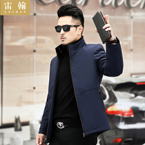 New Parker clothing mens mink inner skin fur integrated collar short style nirsuke mink coat fur coat winter