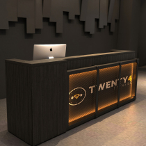 Cashier Corner bar Milk tea shop Cafe Music Bar Qing retro industrial style Restaurant Front desk Reception desk
