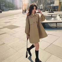 Small Windshirt Woman 2022 Spring and Autumn new Korean version of the Han version with a slim temperament 100 lapped with its color coat woman