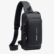 Yidong Hair Trade Supply Chain Black Tech Backpack Sports Locomotive Bag Frosted Leather Chest Bag Single Shoulder Bag Xuan Qi Tide Bag