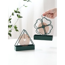 Iron mosquito rack creative home hanging incense stove mosquito coil hook gray plate Japanese mosquito box