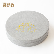  Puyu tatami futon cushion Japanese futon meditation meditation pad Buddha worship Detachable and washable linen thickened round