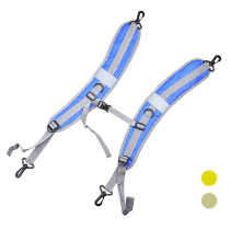 Winter swimming bag double shoulder straps Mountaineering hiking backpack shoulder strap Drifting bag comfortable protection shoulder pad blue strap