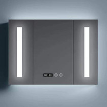 Full-sealed mirror cabinet luminous demisting time function solid wood free of paint multilayer waterproof 60708090100