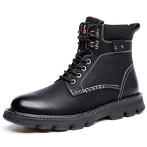 Motorcycle shoes mens Martin boots mens winter warm plus velvet high-top locomotive boots rider boots riding shoes short boots