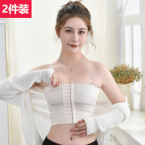 Corset womens chest reduction Super flat strap big chest small corset underwear student les sports plastic breast wrap chest