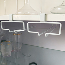 Cup rack Light luxury high-grade upside down creative personality household punch-free storage nail-free cabinet wine glass rack hanging