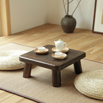 Solid wood floating window table Chinese small tea table Kang table small square table Japanese tatami table small coffee table
