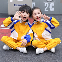 Primary school uniform spring and autumn suit three-piece set of childrens class clothes sportswear kindergarten Garden clothes autumn and winter clothes