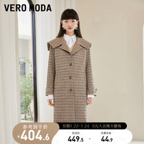 Vero Moda2021 autumn new retro large lapel college houndstooth coat windbreaker) 32131L001
