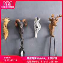 Creative door entrance door entrance door clothes key storage adhesive hook hanging rack coat hook wall hanging wall clothes hook