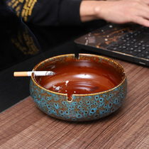 High-end atmosphere large ashtray new Chinese creative personality trend home living room office high-end light luxury style