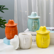 Creative Personality Trends 2021 Ashtrays Home Living Room Office With Lid Smoke-Proof Smoke Cylinders and Wind Covered