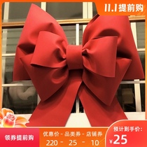 Net red color super large bow decoration EVA sponge foam material giant sponge paper DIY bow pendant