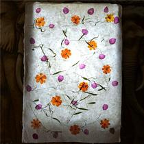 Thai dried flower ancient paper DIY handmade material paper lantern bag with paper petal grass paper art paper ancient method of making paper