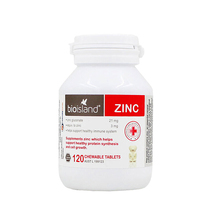 Australian import of bioisland zinc tablets zinc infant children zinc chewable tablets 120 baby picky eaters 20