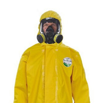 Lakeland EPVC428 light PVC hooded one-piece chemical protective clothing Industrial chemical protective one-piece pesticide acid and alkali resistance