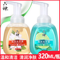 Liushen hand sanitizer refreshing hand sanitizer 320ml * 2 bottles of combined foam new comfortable health preferred clean pressing