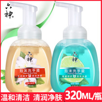 Liushen hand sanitizer refreshing hand sanitizer 320ml * 2 bottles of combined foam new comfortable health preferred clean pressing