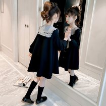 Girls  dresses autumn 2021 new childrens princess skirt long-sleeved Western style big virgin girl spring and autumn skirt