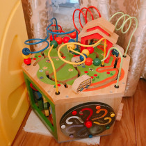 Outlet Children Wooden Baby Baby String Beads Large Wrap Pearl Puzzle Early Education Versatile Girl Hundreds Treasure Chest Toy