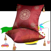 New wedding wedding pillow pair of wedding room sofa decoration wine red happy word seat cushion 
