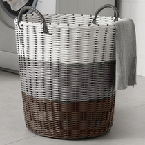 Dirty clothes basket laundry basket dirty clothes storage basket home bathroom toilet put clothing rattan dormitory dirty clothes basket artifact