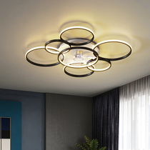 Nordic fan lamp 2021 new restaurant dining room ceiling fan with lamp modern simple bedroom light luxury suction roof living room