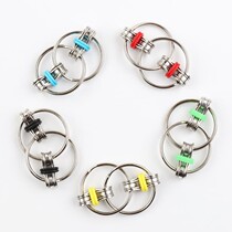 Key ring fidget toy decompression chain vent toy decompression chain bicycle chain keychain