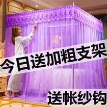 2021 new mosquito nets on floor encryption 1 5 1 8m2 0 m beds in bed tent Summer home Princess Wind palace